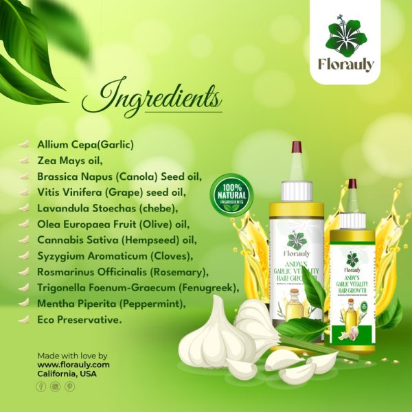 Product Image and Link for Florauly Andy’s Vitality Garlic Hair Oil