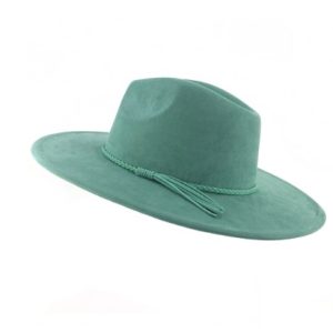 Product Image and Link for Suede Top Hat Brim Fedora Hat Unisex
