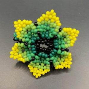 Product Image and Link for Flower Beaded Ring