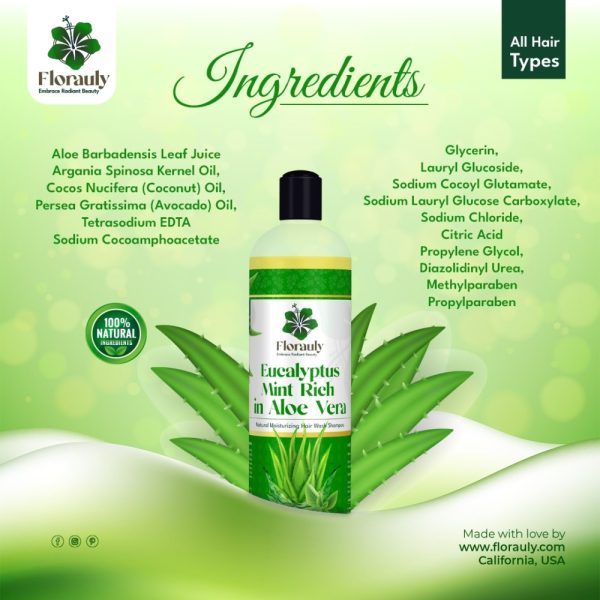 Product Image and Link for Florauly Eucalyptus Mint Rich in Aloe Vera Shampoo