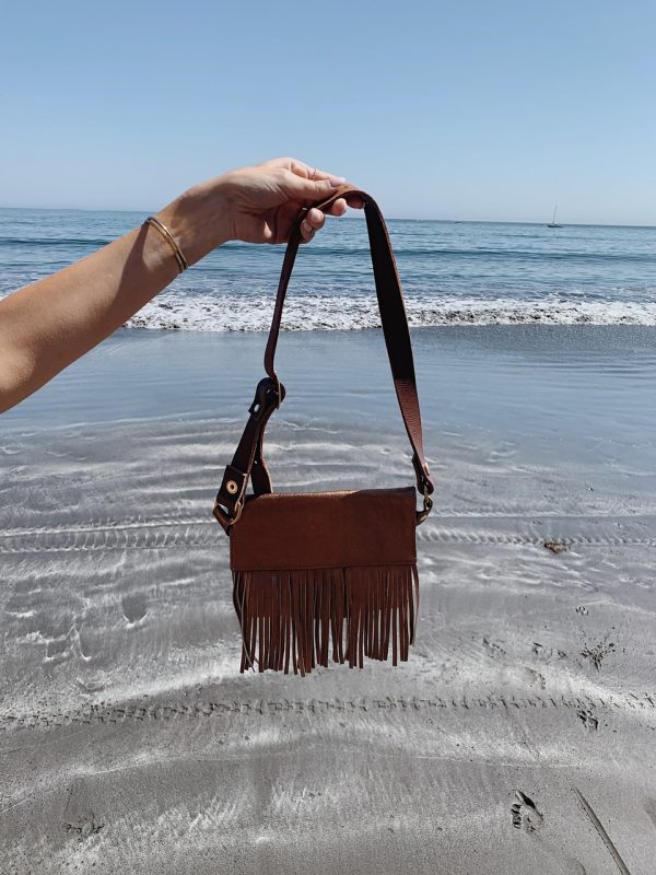 Product Image and Link for Magali Malibu Bag Bronze Leather