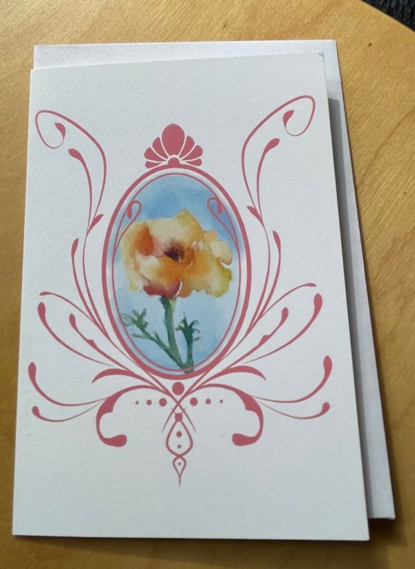 Product Image and Link for California Poppy Card