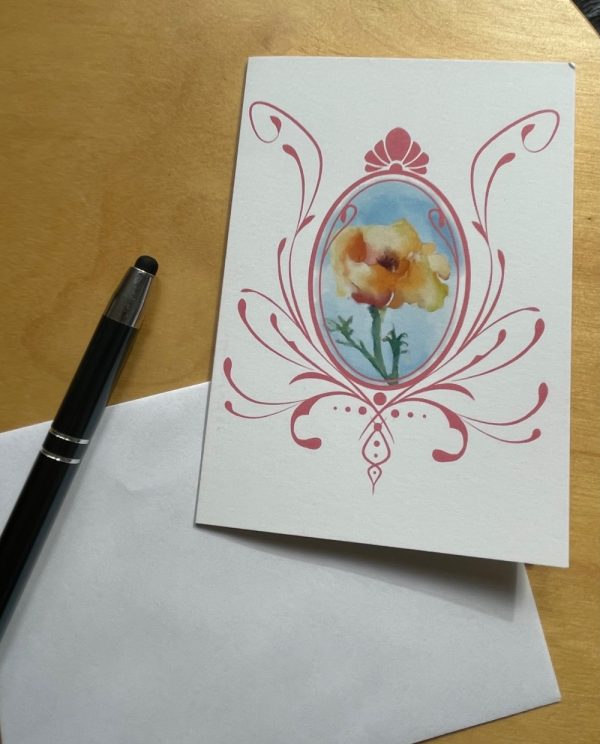 Product Image and Link for California Poppy Card