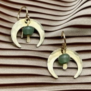 Product Image and Link for Handmade Crescent Earrings