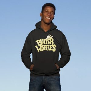 Product Image and Link for Butter Waffles Hoodie (Black)