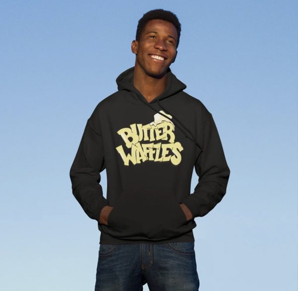 Product Image and Link for Butter Waffles Hoodie (Black)
