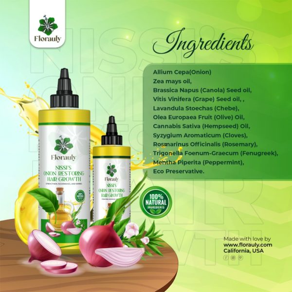 Product Image and Link for Florauly Nissi’s Restoring Onion Hair Growth Oil