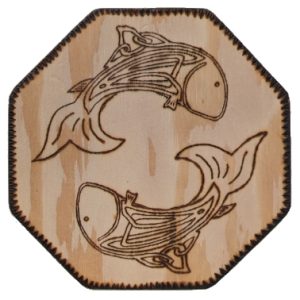 Product Image and Link for Wood Burned Coaster – 125001 w/ shipping included