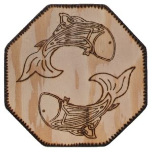 Product Image and Link for Wood Burned Coaster – 125001 w/ shipping included