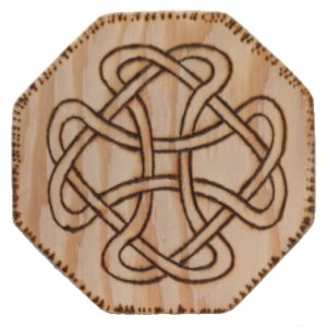 Product Image and Link for Wood Burned Coaster – 126001 w/ shipping included