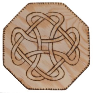 Product Image and Link for Wood Burned Coaster – 126002 w/ shipping included