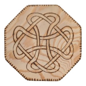 Product Image and Link for Wood Burned Coaster – 126003 w/ shipping included