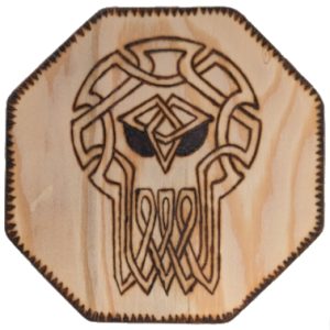 Product Image and Link for Wood Burned Coaster – 127001 w/ shipping included