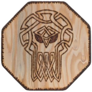 Product Image and Link for Wood Burned Coaster – 127002 w/ shipping included