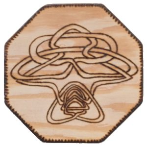 Product Image and Link for Wood Burned Coaster – 128001 w/ shipping included