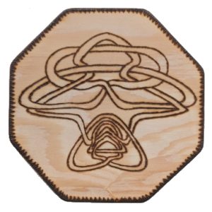 Product Image and Link for Wood Burned Coaster – 128002 w/ shipping included