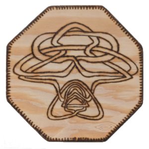 Product Image and Link for Wood Burned Coaster – 128003 w/ shipping included