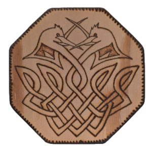 Product Image and Link for Wood Burned Coaster – 134001 w/ shipping included