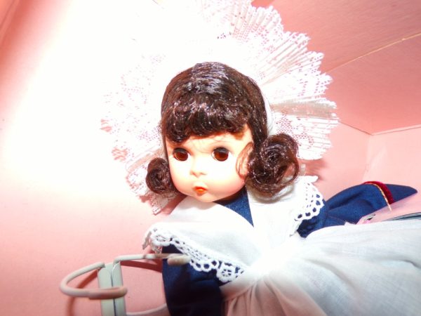 Product Image and Link for Madame Alexander FRANCE Doll #552 In Original Box Tags Booklet and Stand