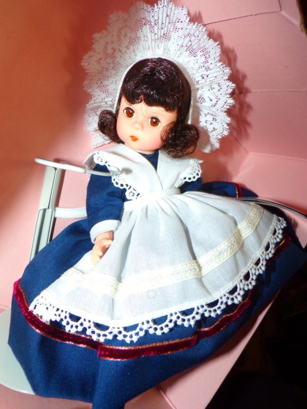 Product Image and Link for Madame Alexander FRANCE Doll #552 In Original Box Tags Booklet and Stand