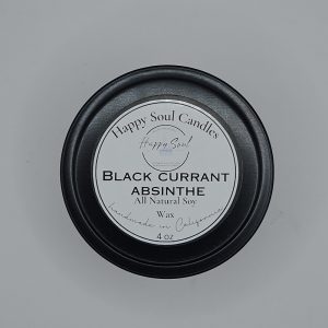 Product Image and Link for Black Currant Absinthe Soy Candle 4 oz Travel Tin