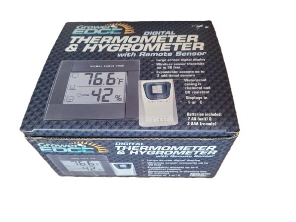 Product Image and Link for Digital Thermometer & Hygrometer with remote sensor