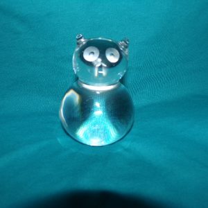 Product Image and Link for Baccarat crystal cat paperweight 3.5″ Signed France