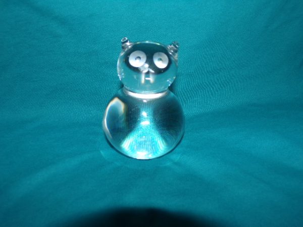 Product Image and Link for Baccarat crystal cat paperweight 3.5″ Signed France