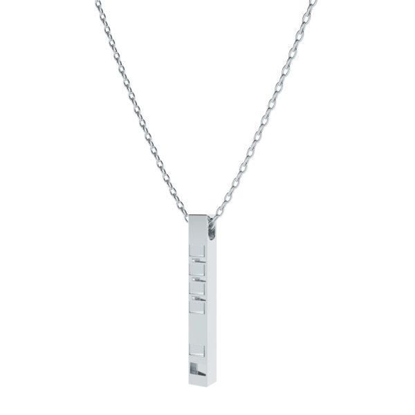 Product Image and Link for Marcel Sterling Silver Block Bar Necklace