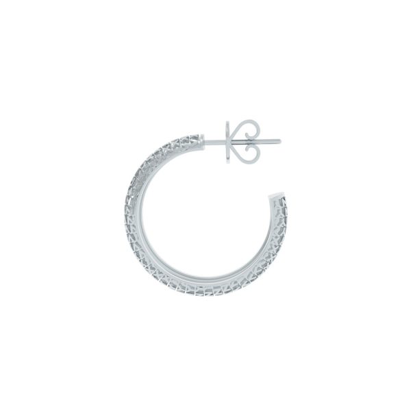 Product Image and Link for NYXA Tread Sterling Silver Hoop Earrings