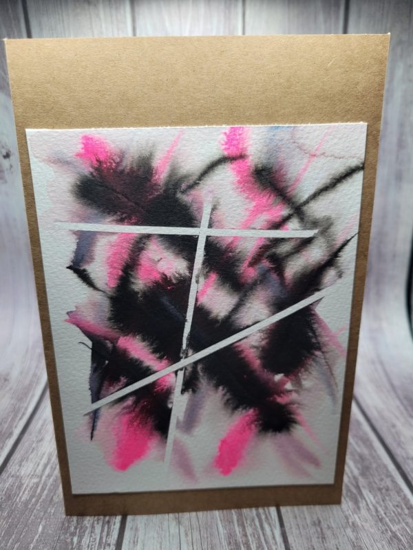 Product Image and Link for Abstract in Pink & Black