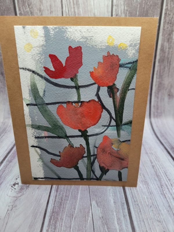 Product Image and Link for Poppies in Abstract