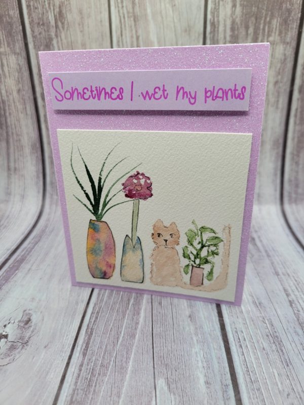 Product Image and Link for Sometimes I Wet My Plants-Cat(medium)