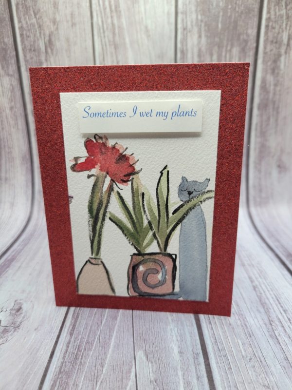 Product Image and Link for Sometimes I Wet My Plants-Cat(medium)