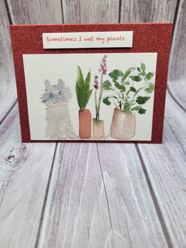 Product Image and Link for Sometimes I Wet My Plants-Cat(medium)