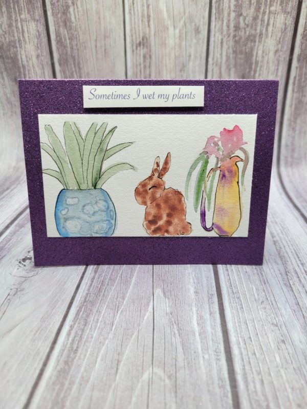 Product Image and Link for Sometimes I Wet My Plants-Bunny (medium)