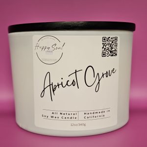 Product Image and Link for Apricot Grove 3-Wick Soy Candle (12oz)