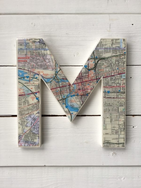 Product Image and Link for Custom Map Letter