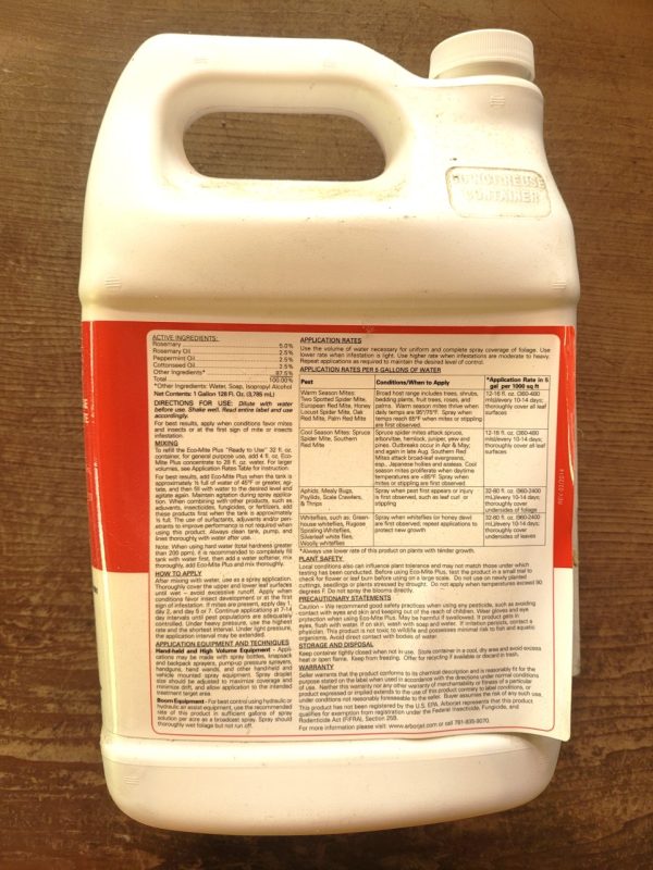 Product Image and Link for Eco-Mite Plus Botanical Insecticide Miticide Concentrate 1 gallon