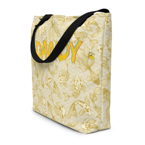 Product Image and Link for Gold Koi Large Tote Bag