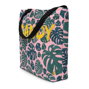Product Image and Link for Monstera Large Tote Bag
