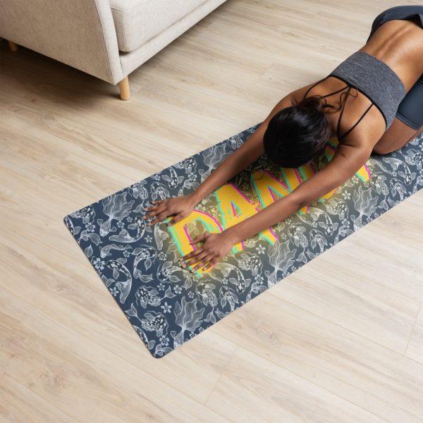 Product Image and Link for Blue Koi Yoga mat