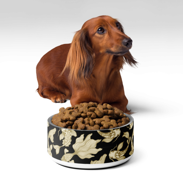 Product Image and Link for B/G Koi Pet bowl