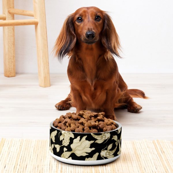 Product Image and Link for B/G Koi Pet bowl