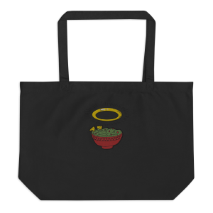 Product Image and Link for Holy Guac Large organic tote bag