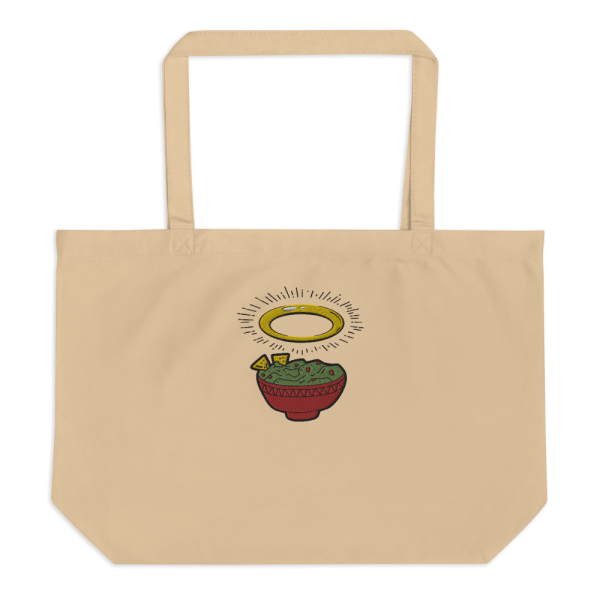 Product Image and Link for Holy Guac Large organic tote bag