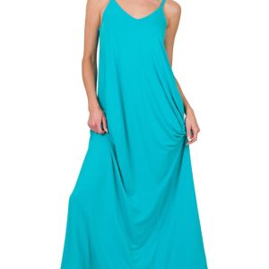 Product Image and Link for V-Neck Cami Maxi Dress with Side Pockets