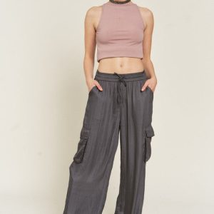 Product Image and Link for Dreamy Satin Cargo Pants