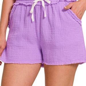 Product Image and Link for Double Elasticband Drawstring Waist Shorts