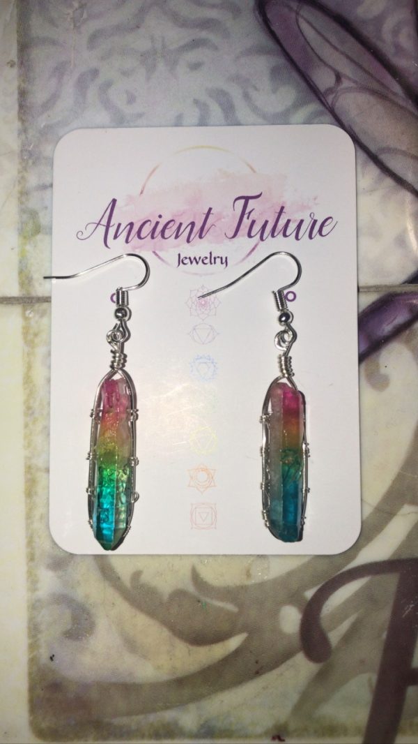 Product Image and Link for Rainbow Prism Point Earrings